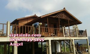 renovasi rumah kayu = rumah kayu + ciputat