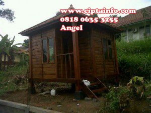 desain rumah kayu di tj pandan